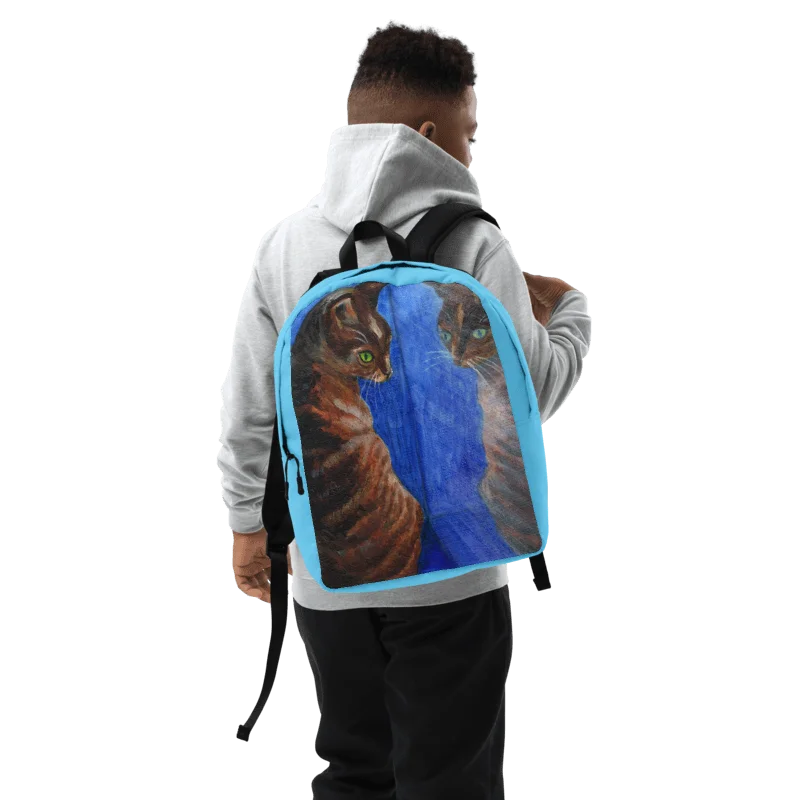 mirror cat painting backpack product image (1)