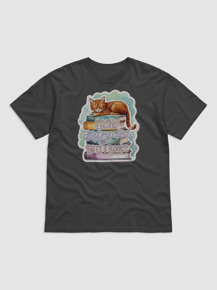 Cozy Cat & Books Graphic Tee product image (1)