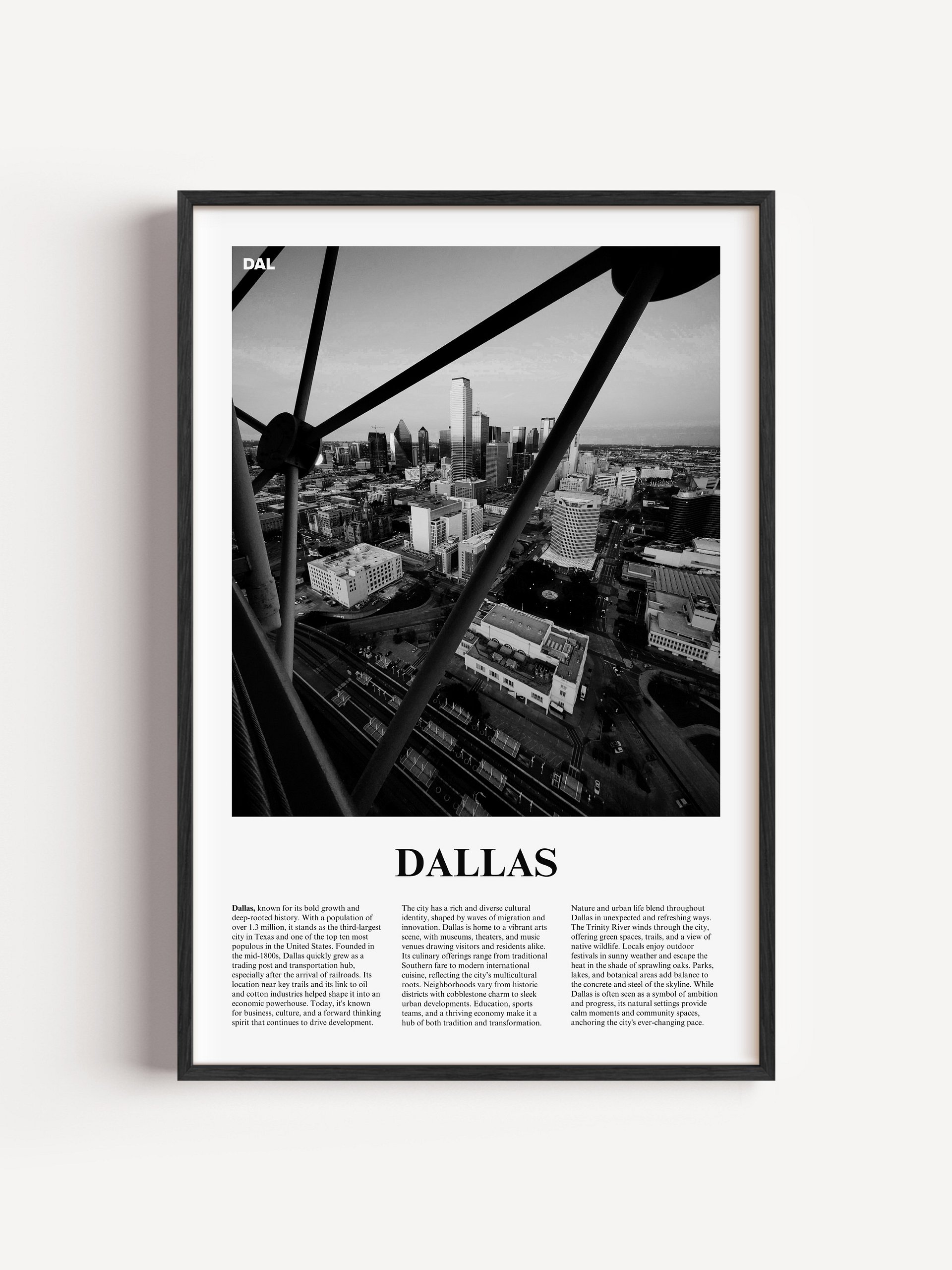 Dallas 01 Newspaper Poster product image (1)