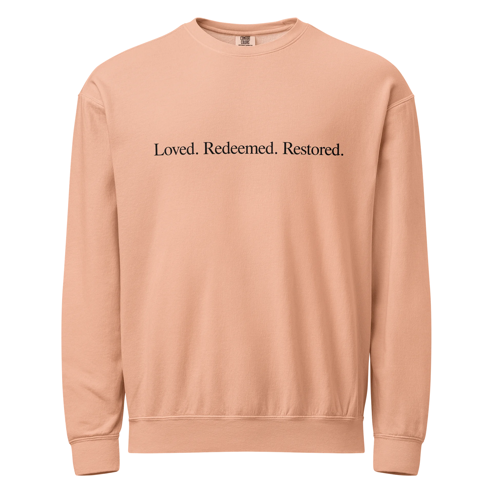 comfort colors loved. redeemed. restored product image (1)