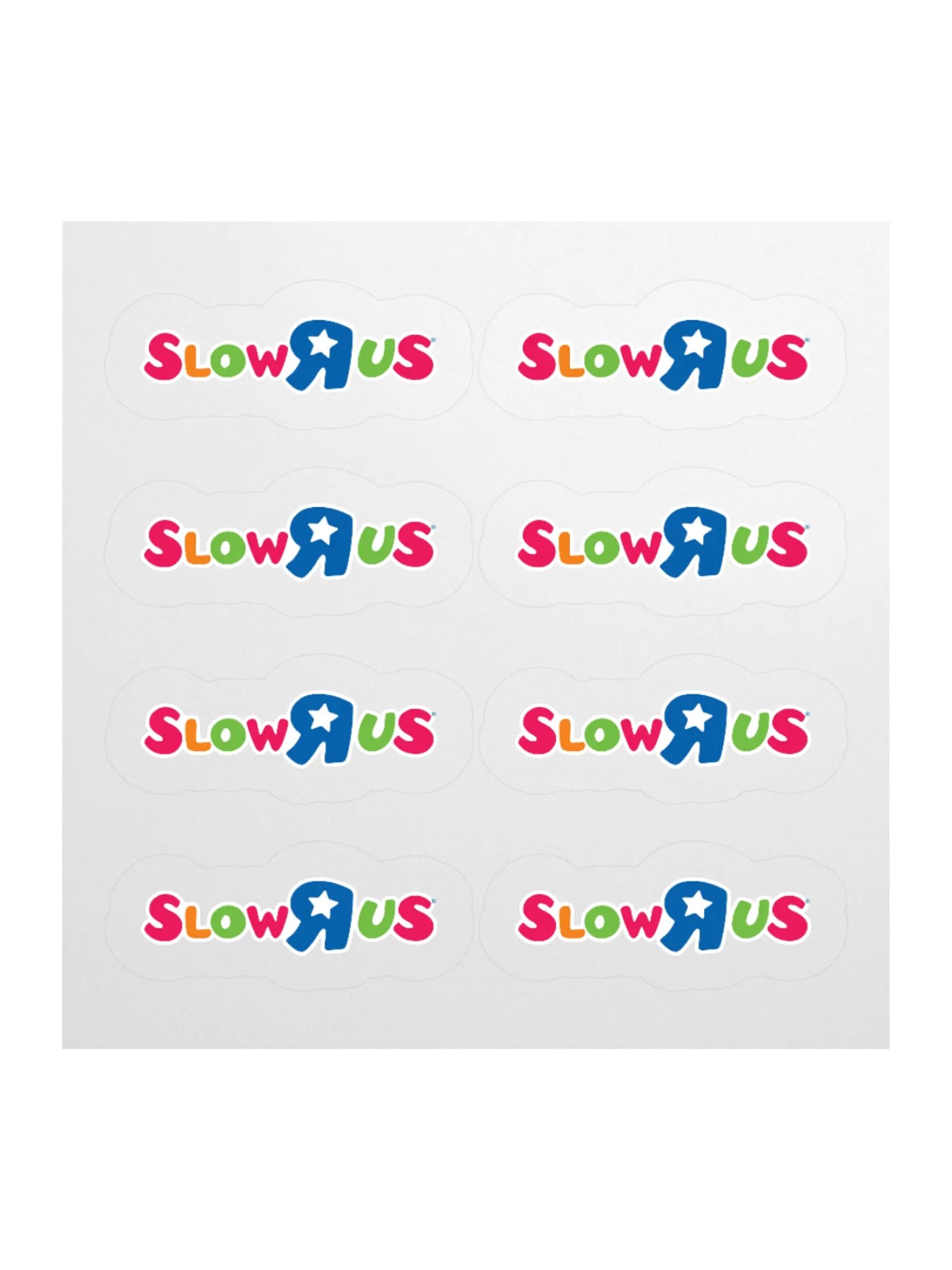 SLOW-R-US STICKERS (8-PACK) product image (1)