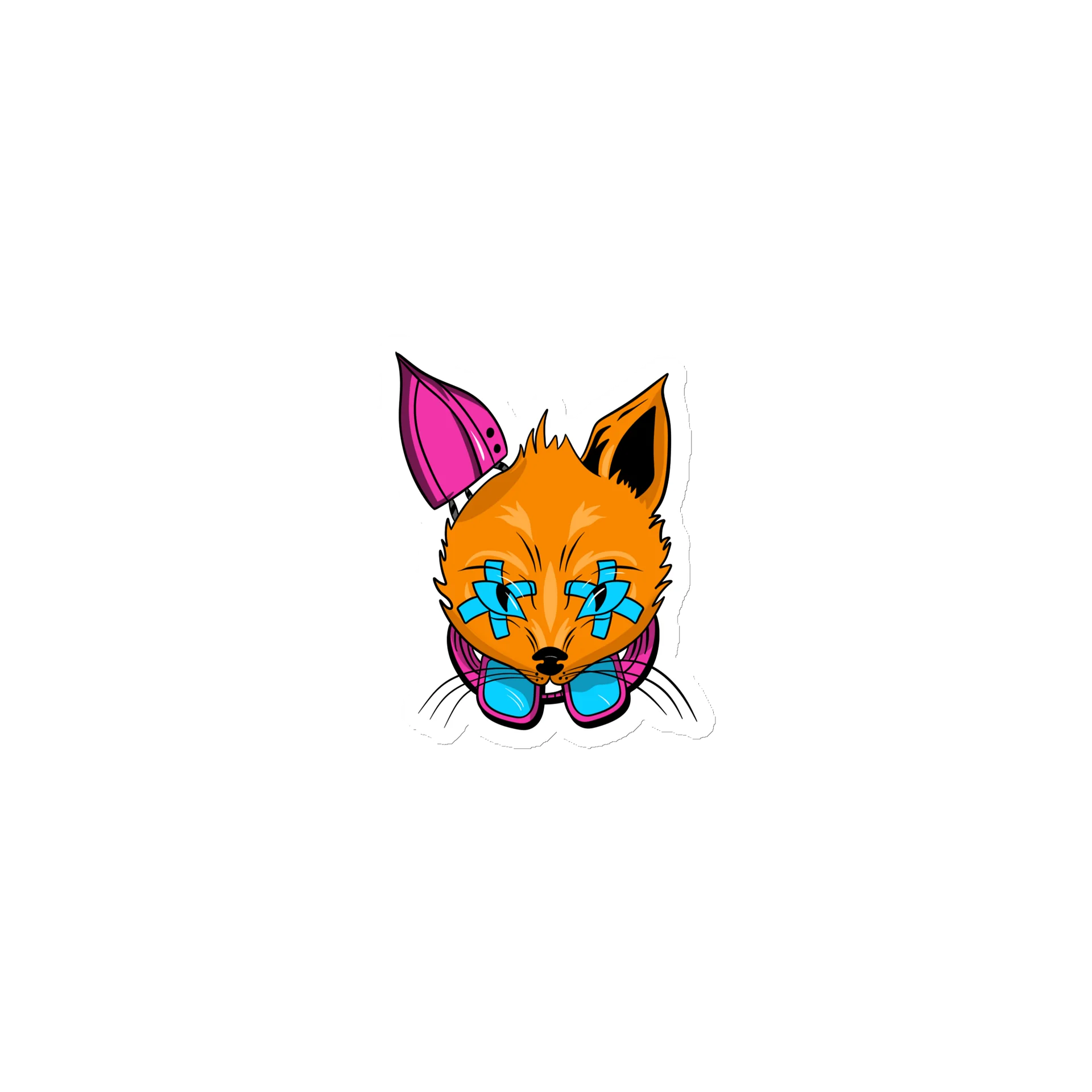 ShepQuest Cyberfox Die-Cut Magnet product image (1)
