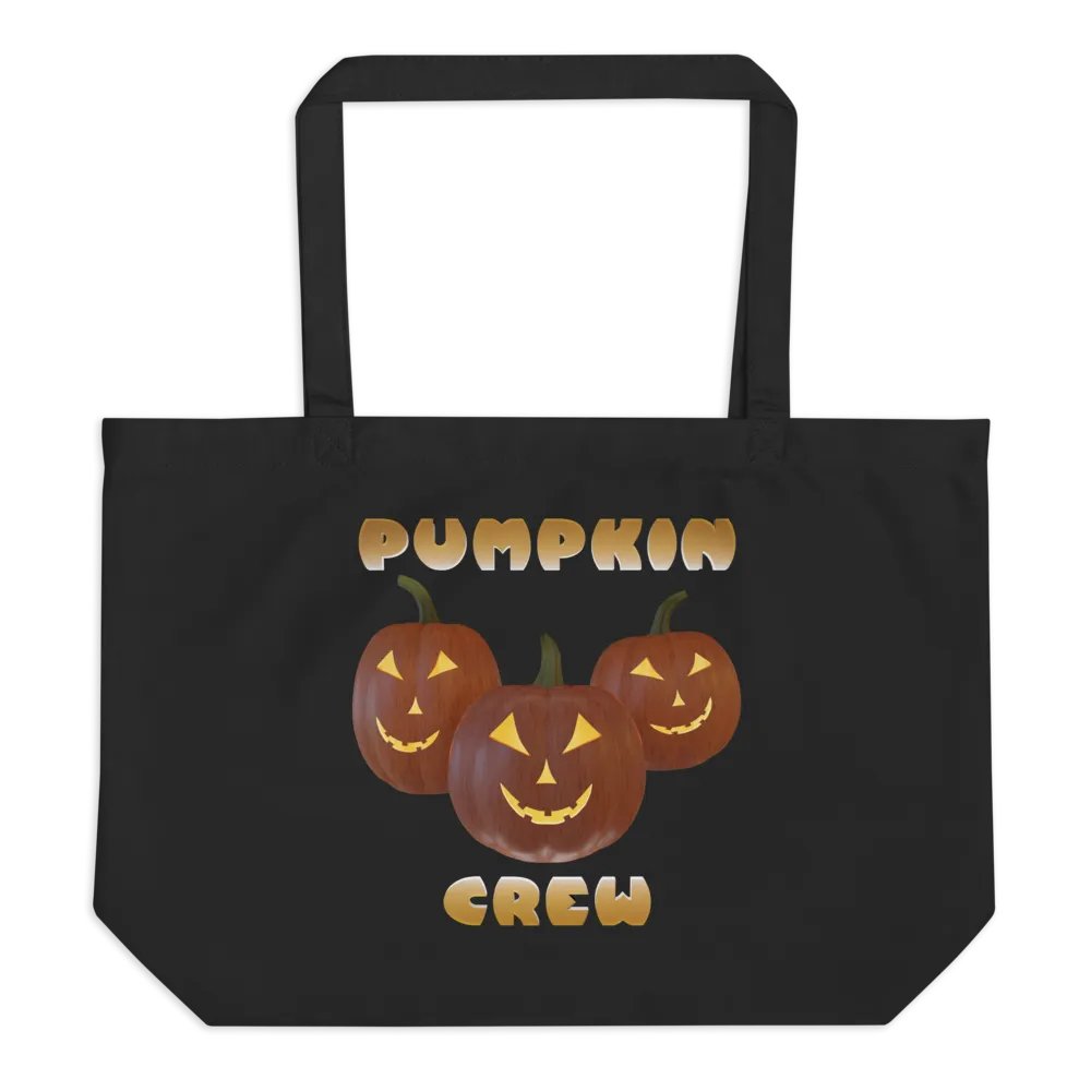 Pumpkins, Jack O Lantern Face - Organic Cotton Tote product image (1)