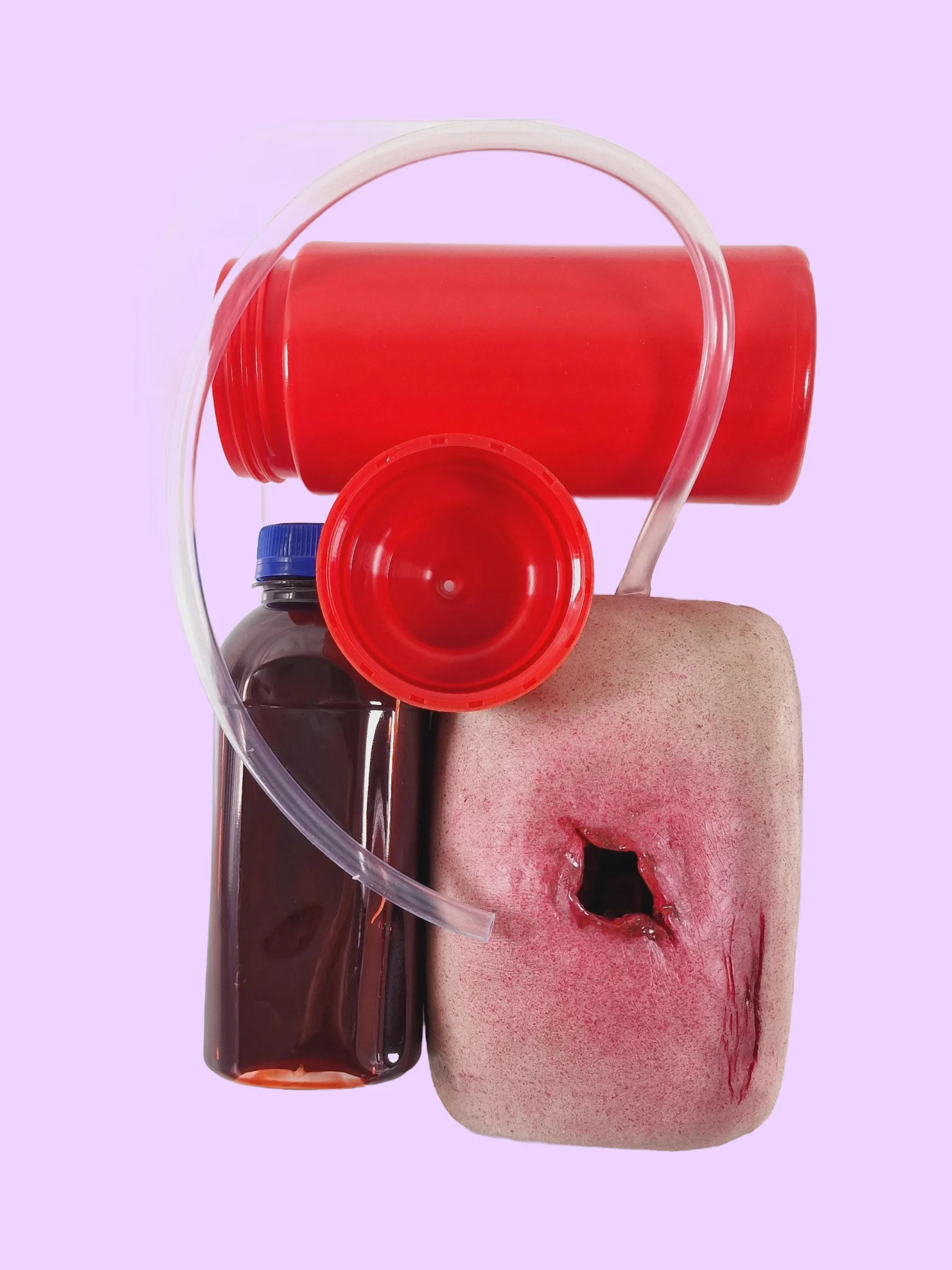 Hyperrealistic Wound Packing Trainer with Broken Bone product image (1)