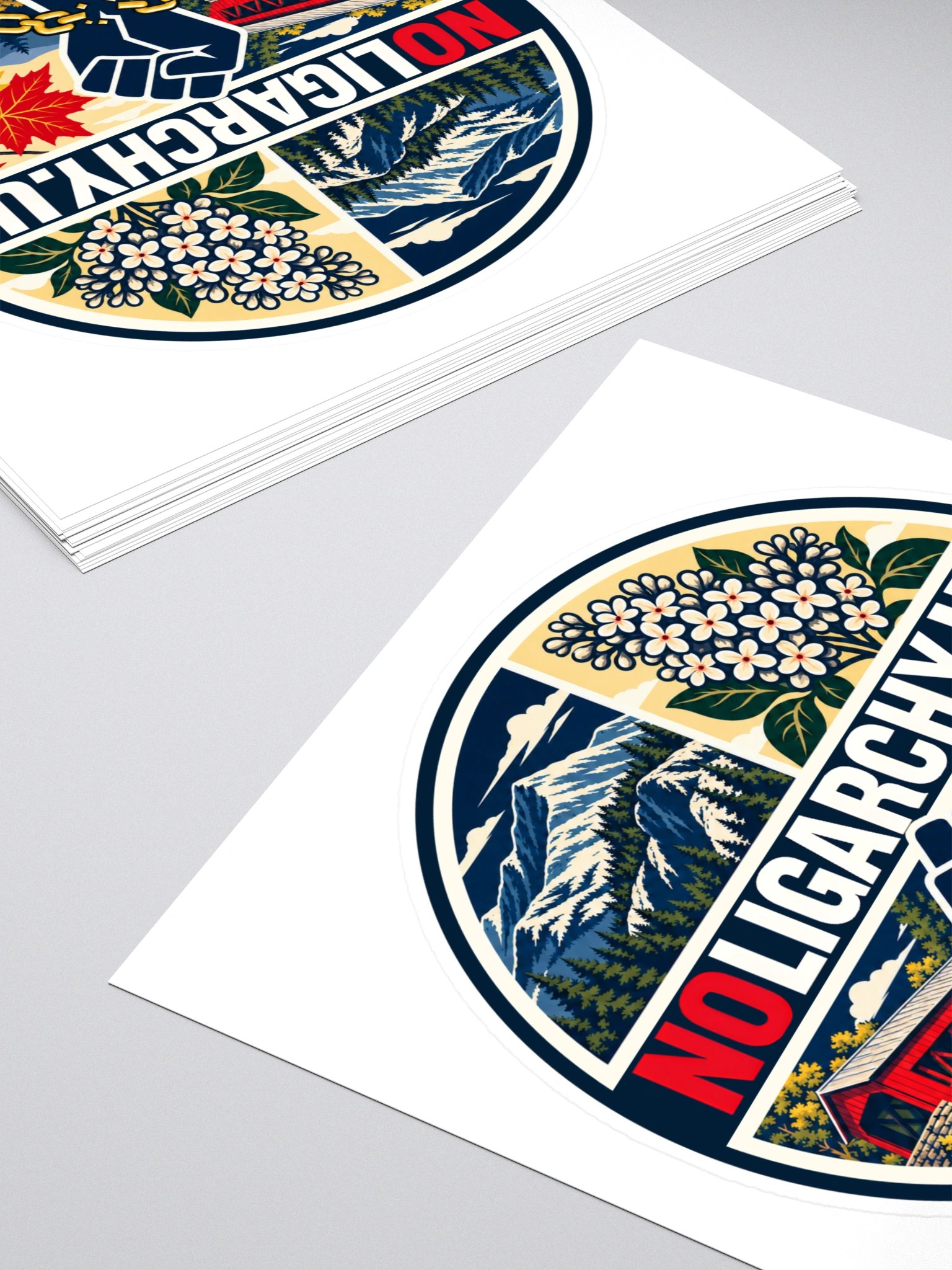 New Hampshire NOLIGARCHY.US sticker product image (4)