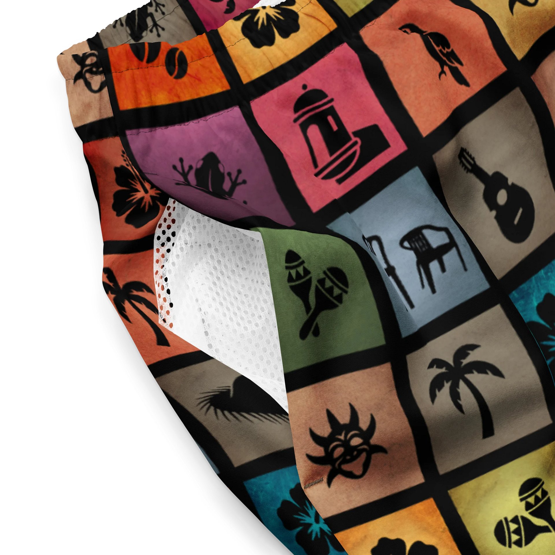 Puerto Rico Pride Swim Trunks product image (4)