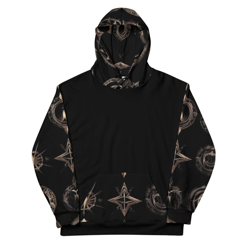 Black & Gold Symbology Hoodie product image (11)