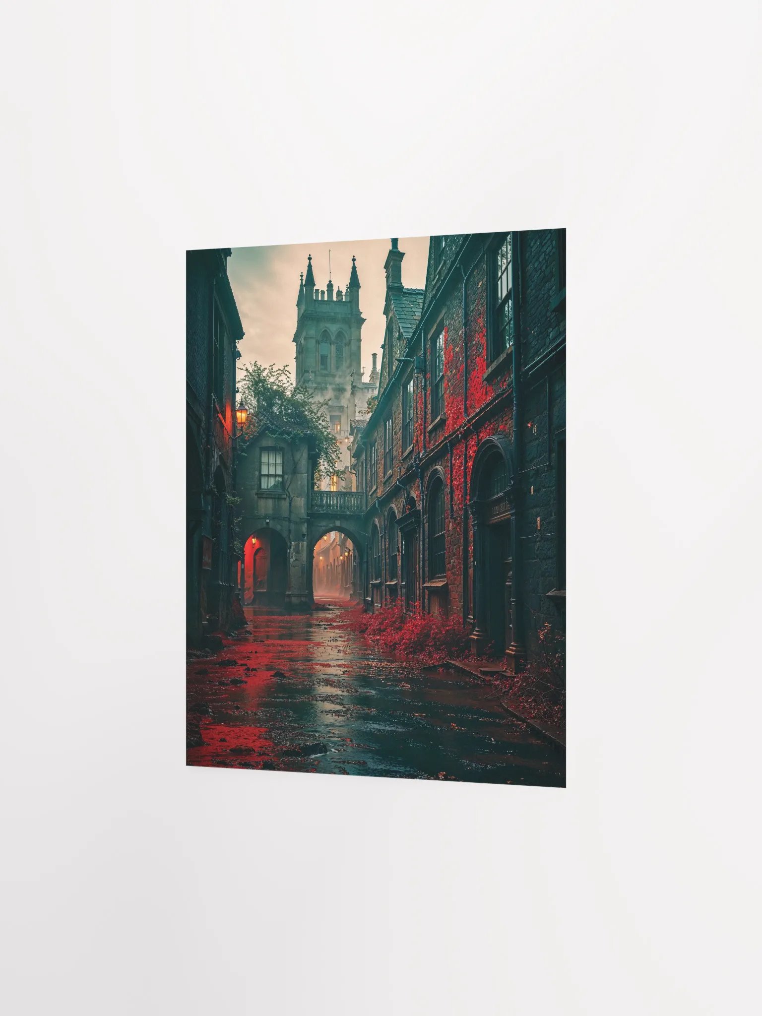 Gothic Crimson Passage Matte Poster product image (12)