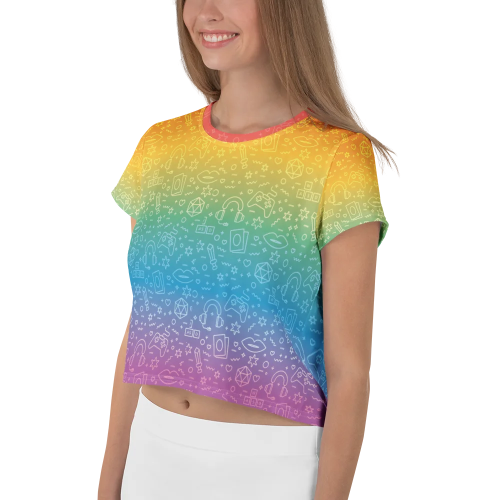 Pride Cropped T-Shirt ❤️🧡💛💚💙💜 product image (3)
