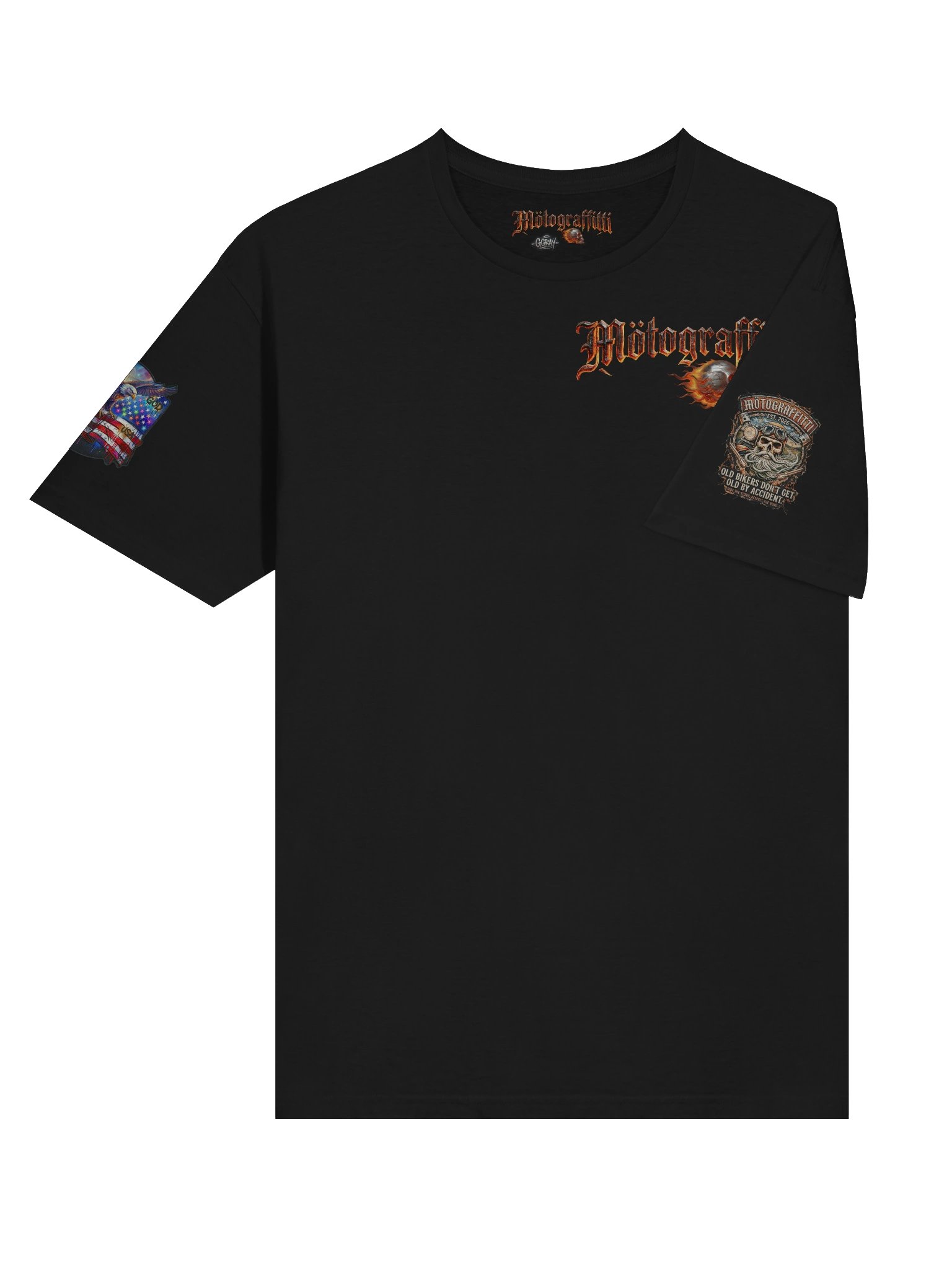Old Men MötoGraffitti Gothic T-Shirt product image (6)