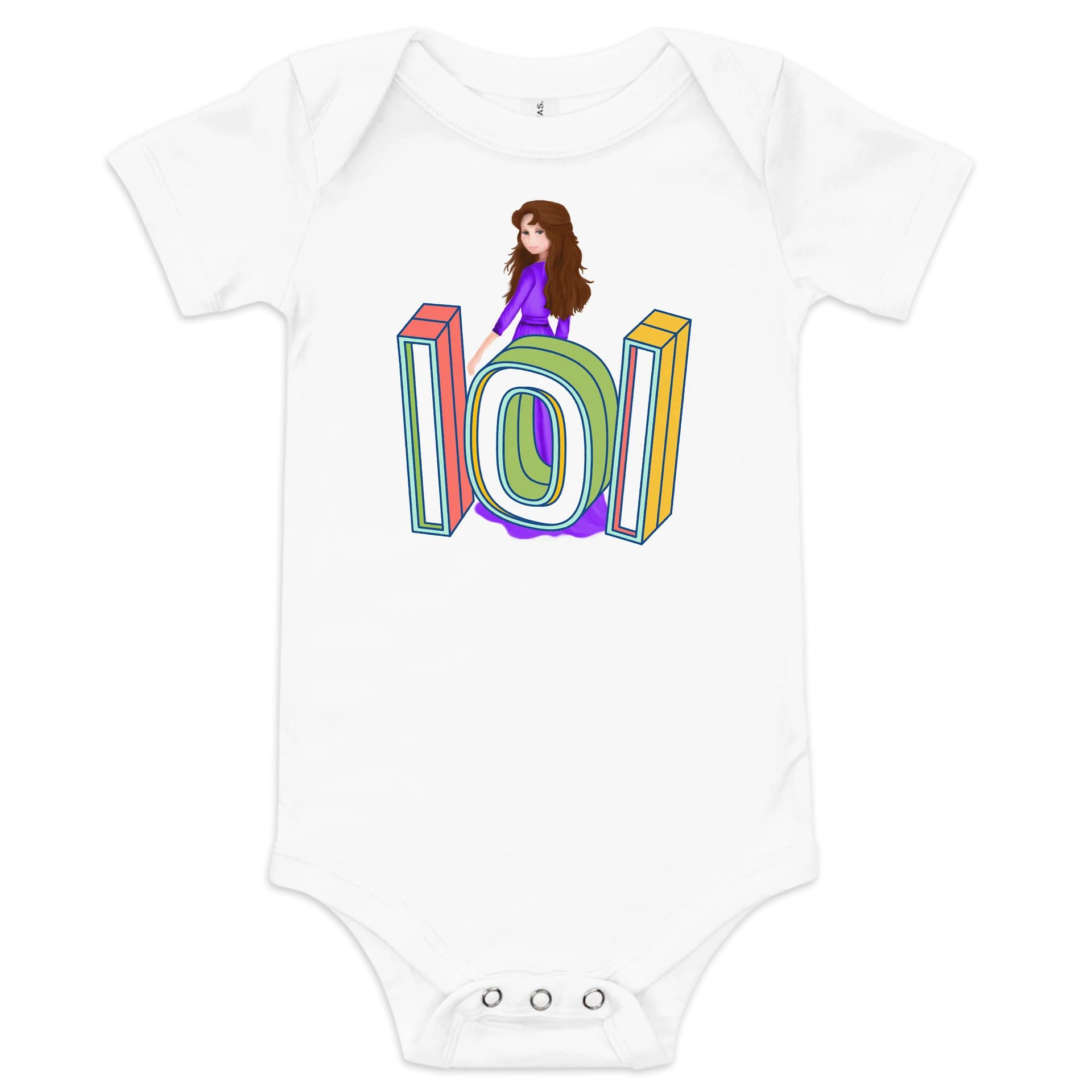 "lol" Baby Short Sleeve One Piece product image (1)