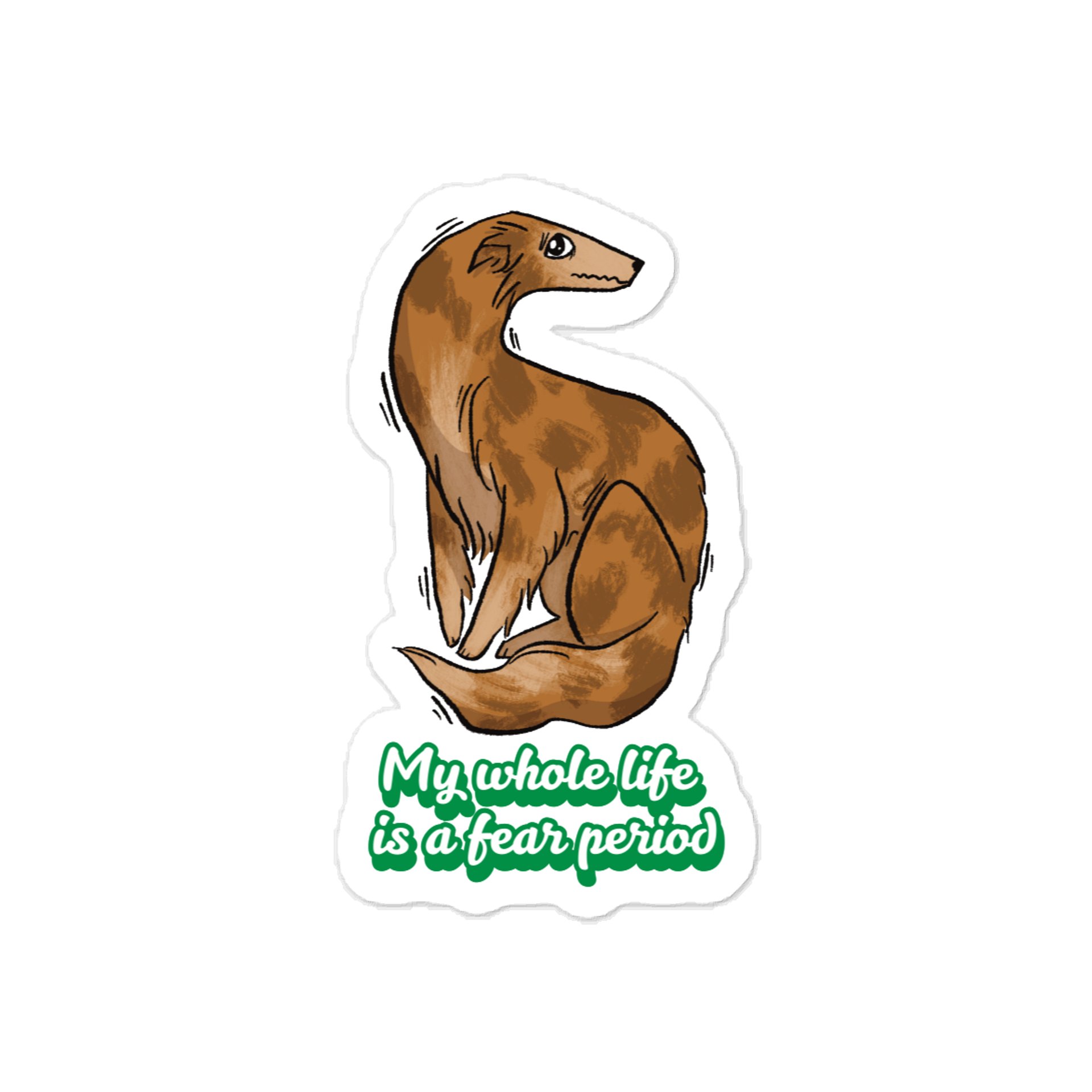 Fear Period Sticker - Dorito Brindle product image (1)