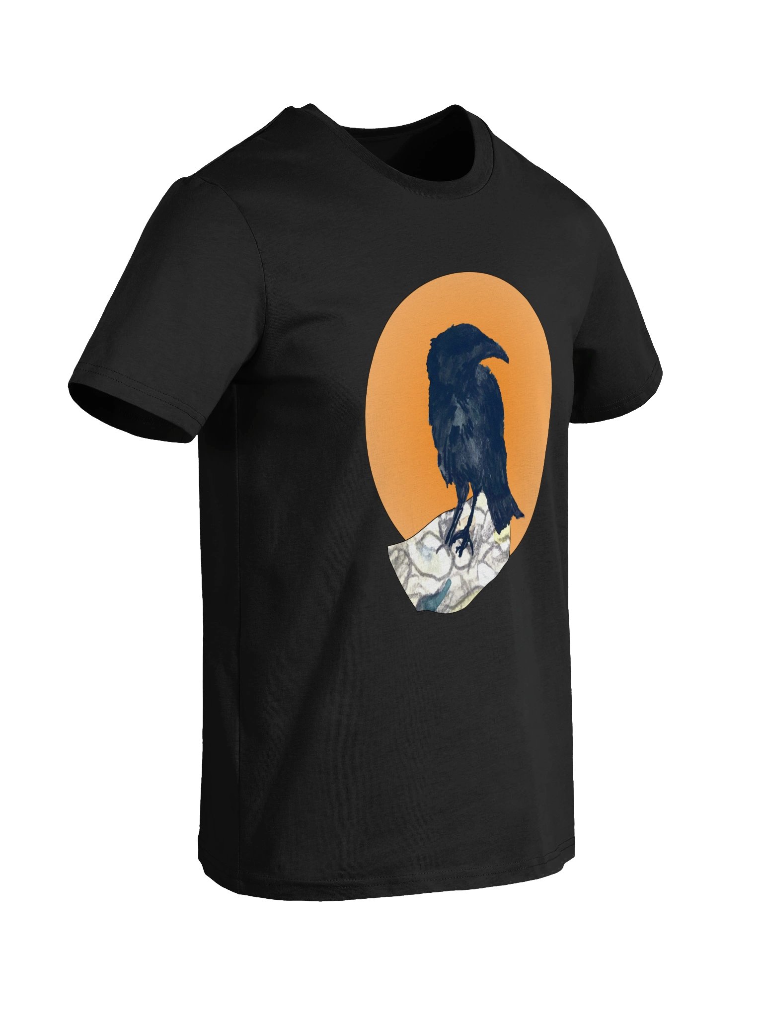 Crow on Pebbles, Organic T-Shirt (Unisex) product image (8)