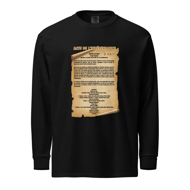 Haiti Independence Declaration Long Sleeve Shirt product image (1)