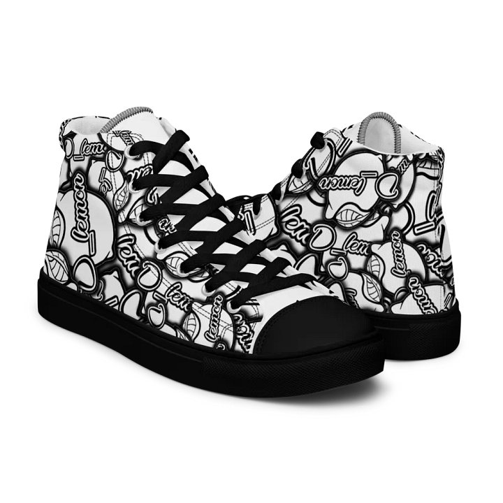 Black Sticker Pile Women's High Tops product image (1)
