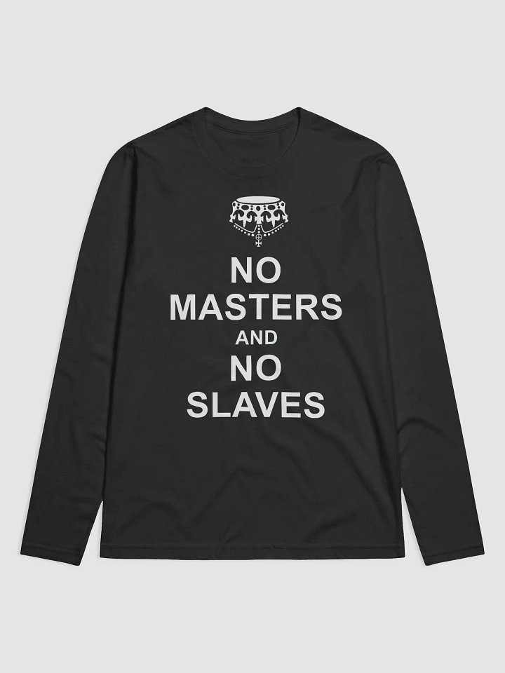 No Masters No Slaves Black Long product image (1)