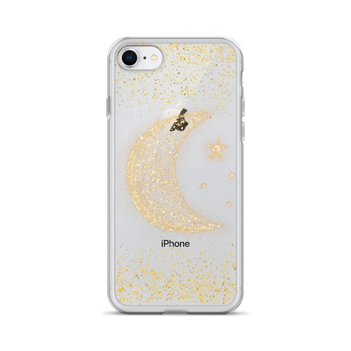 Golden Glitter Crescent iPhone Case product image (1)