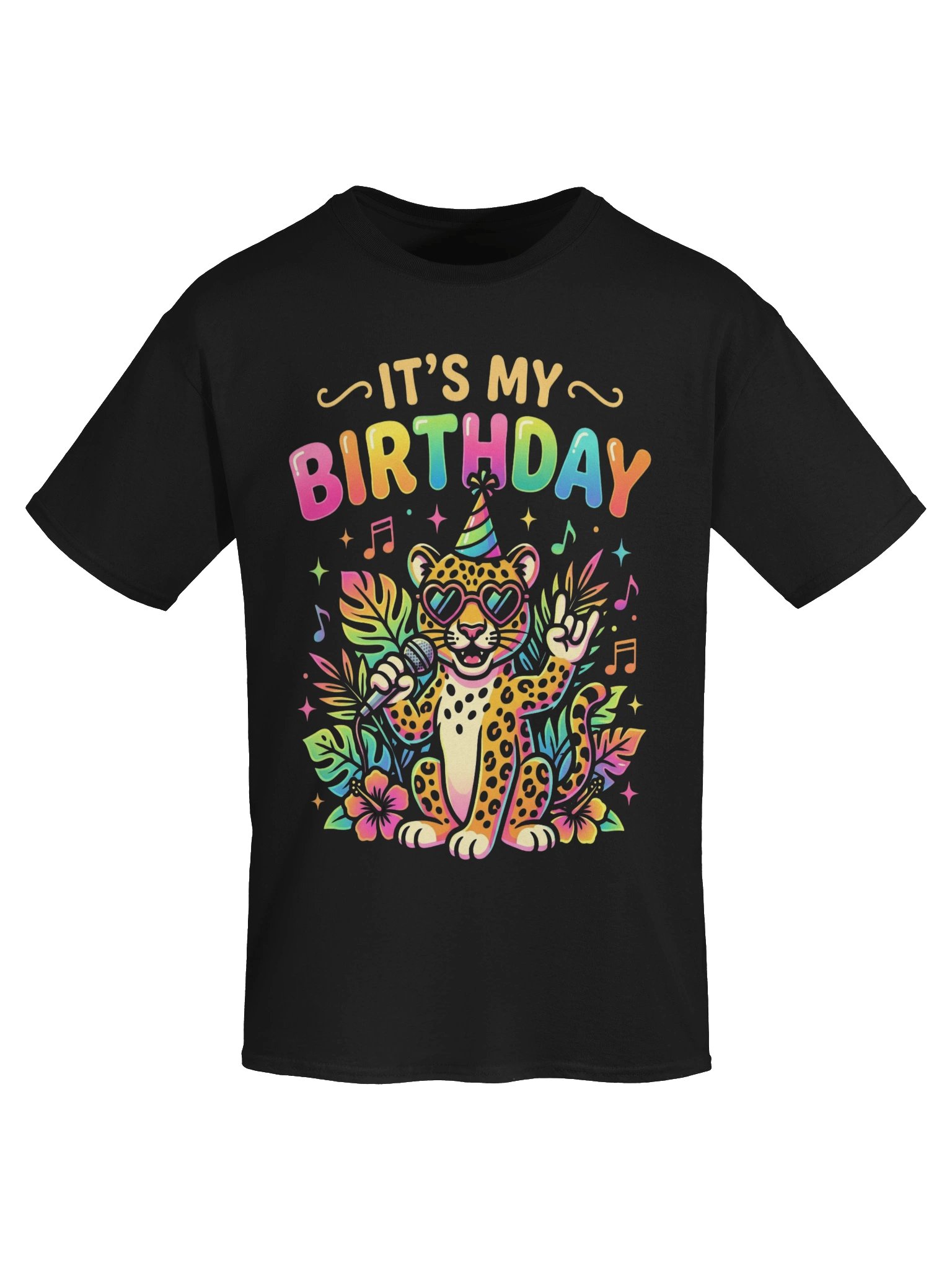 It’s My Birthday Zoo Animals Shirt, Leopard Cheetah Party Tee, Cute Safari Birthday Outfit, Kids Birthday Gift product image (5)