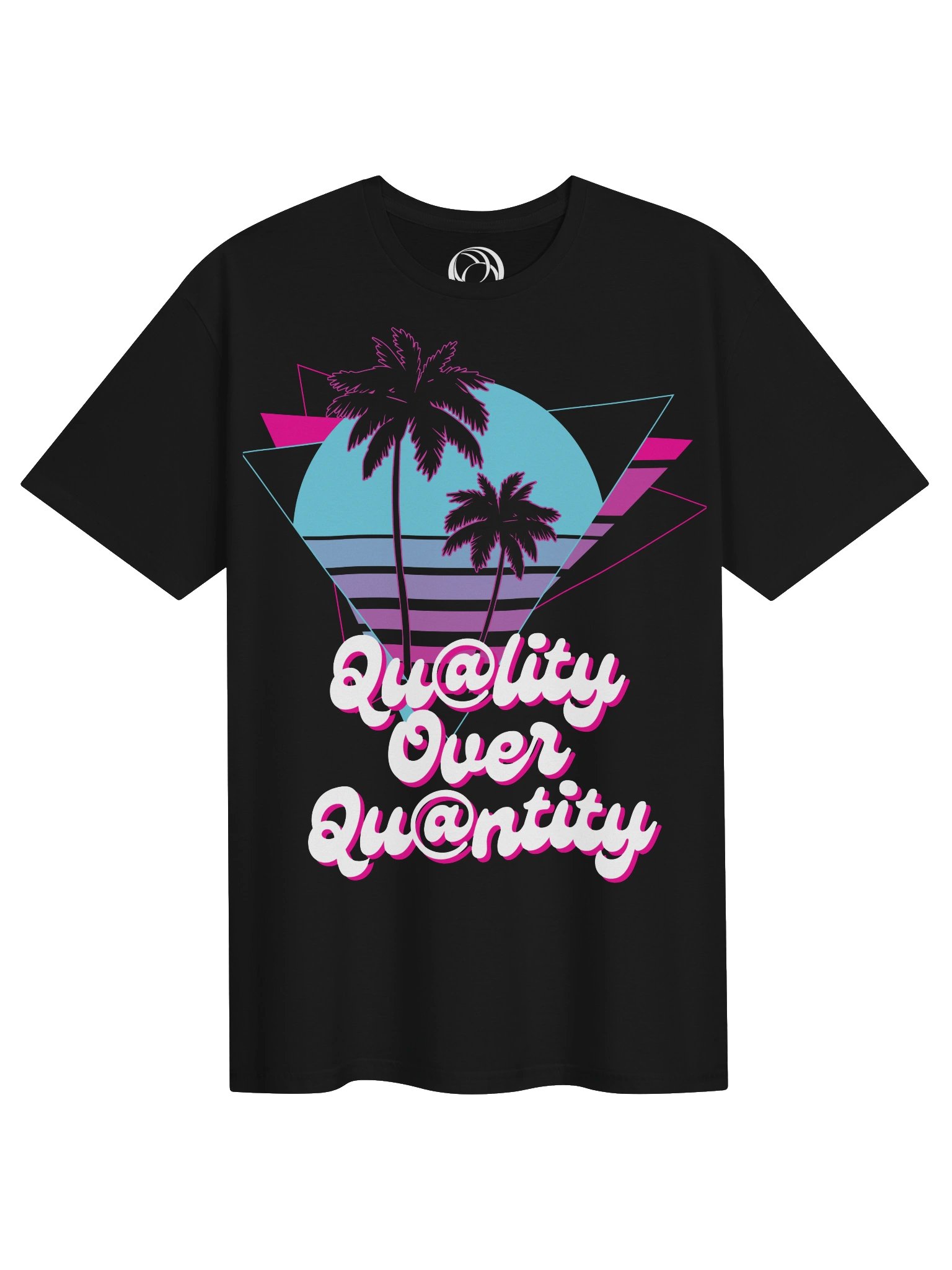 Qu@lity Over Qu@ntity Neon Palm Tee product image (2)