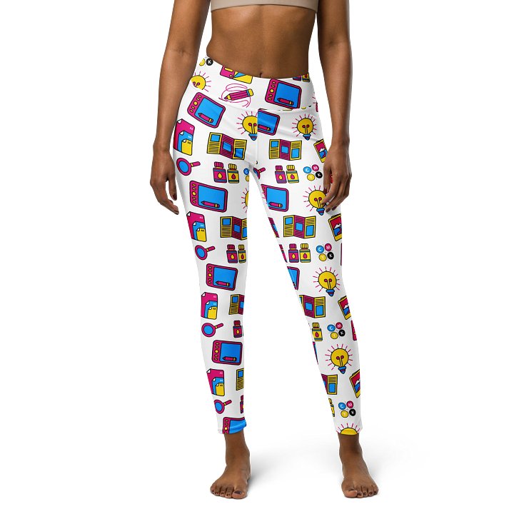Playful Palette High-Waisted Leggings - Nostalgic Design Activewear product image (1)