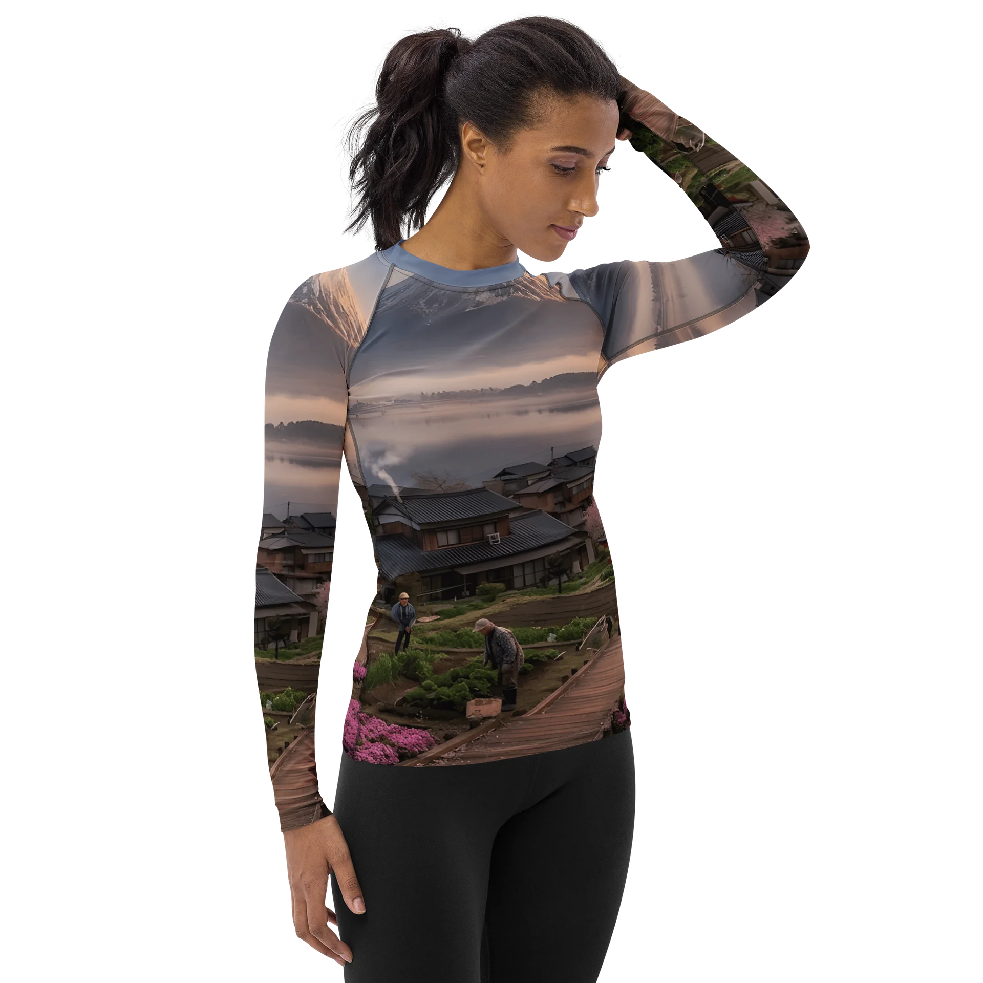 Women's Mount Fuji Long Sleeve Rash Guard | UPF 50+ Sun Protection product image (6)