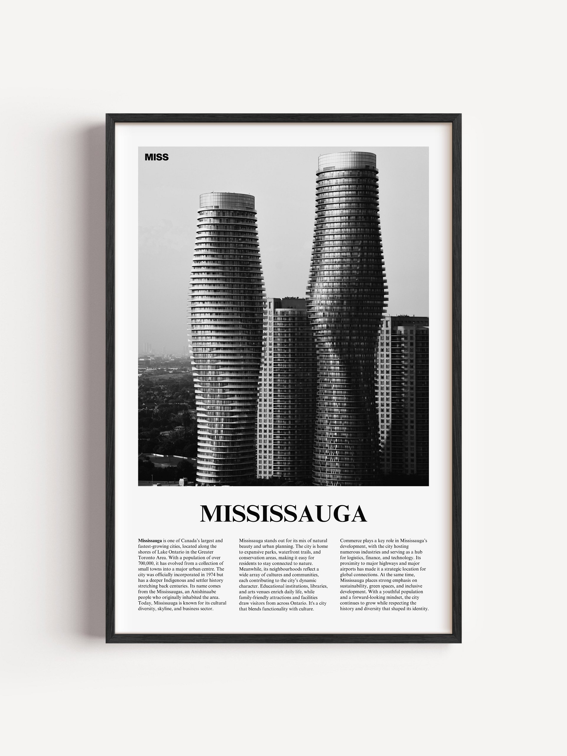 Mississauga 01 Newspaper Poster product image (1)