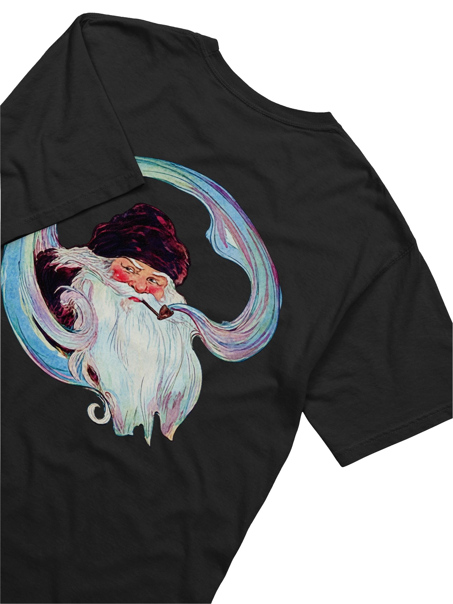 Santa Smoking Pipe Heavyweight Tee product image (4)