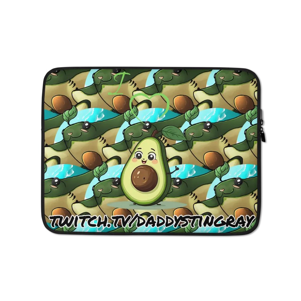 Cheery Avocado Laptop Sleeve product image (1)