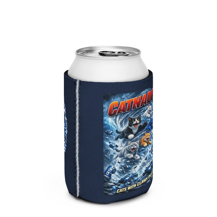Catnado Blue fuel Can coozie product image (2)