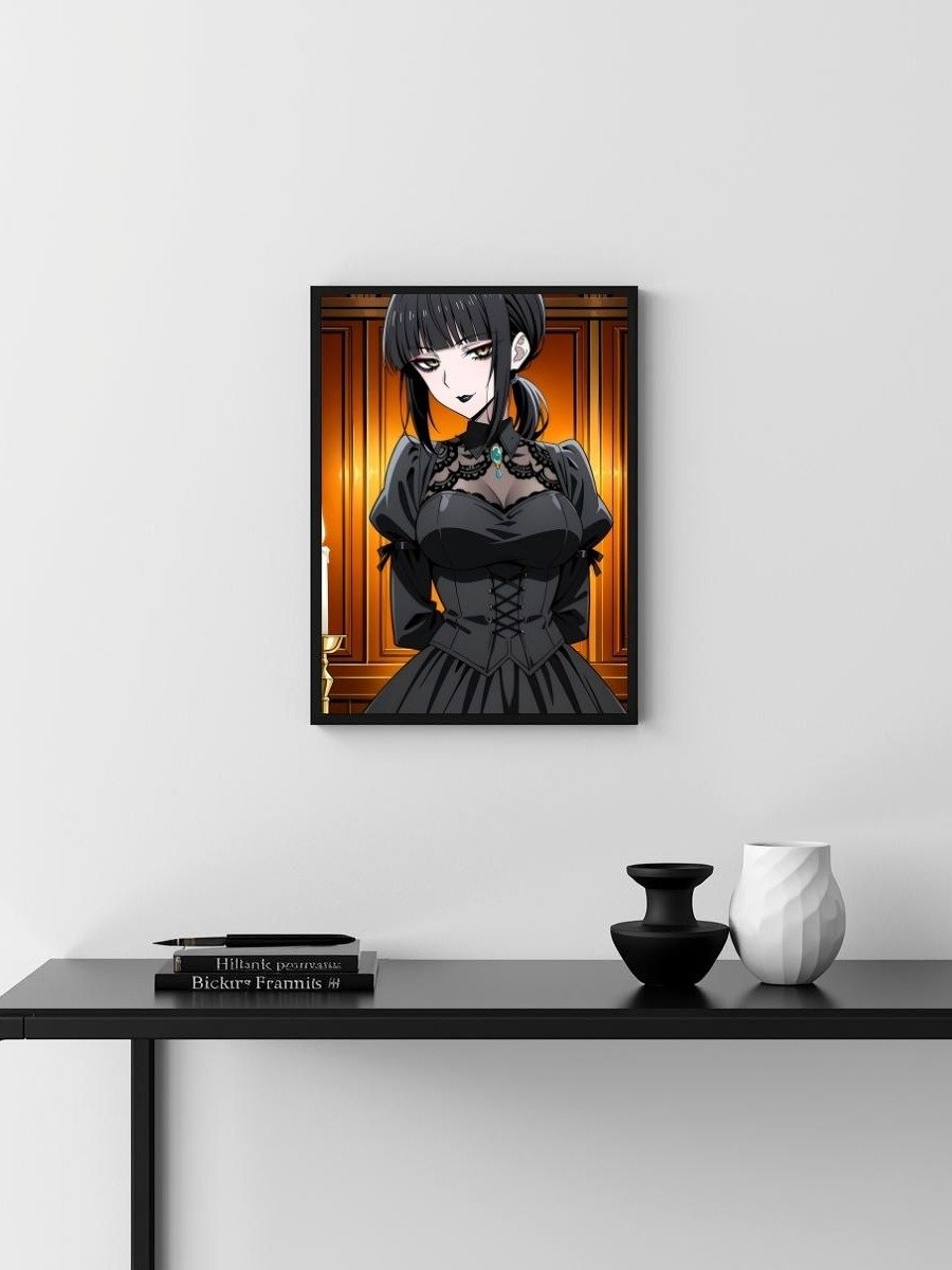 Metal Print - Luna Rain Original Character Gothic Corset Dress - 8x10 product image (3)
