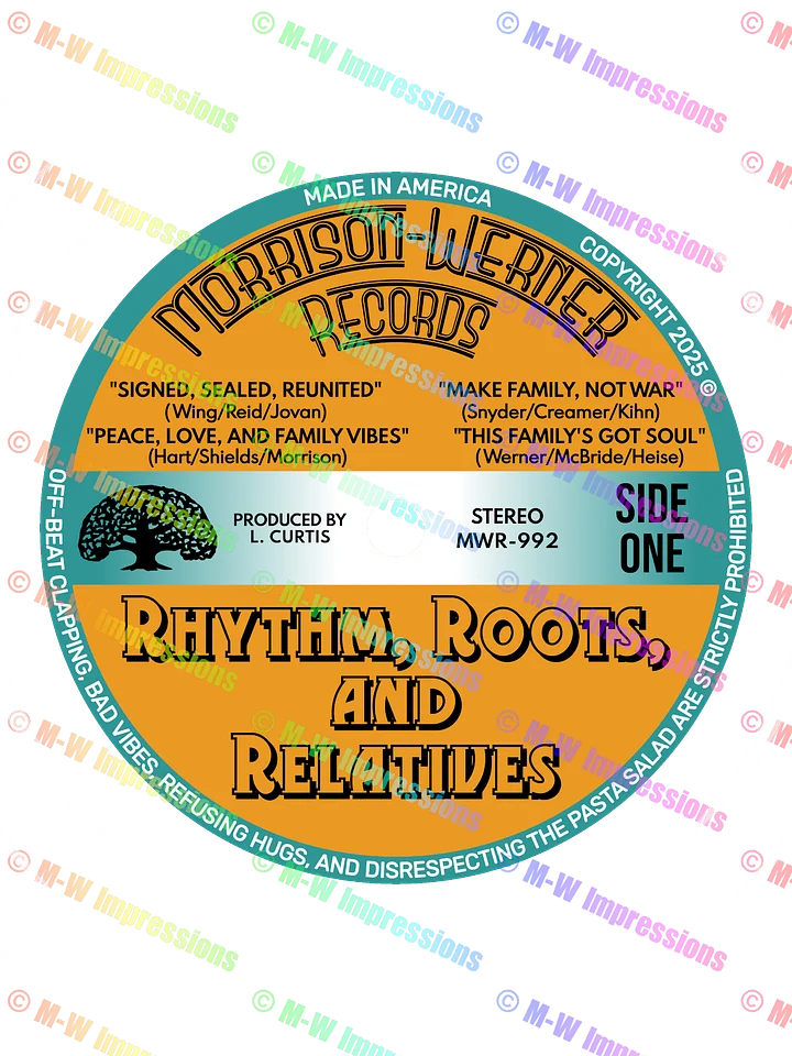 "Rhythm, Roots, and Relatives" Supersoft T-Shirt (Wht) product image (2)