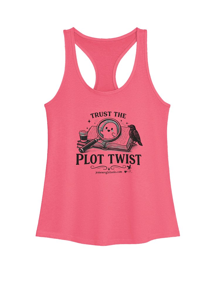 Trust the Plot Twist Raven Book Graphic Tank product image (2)