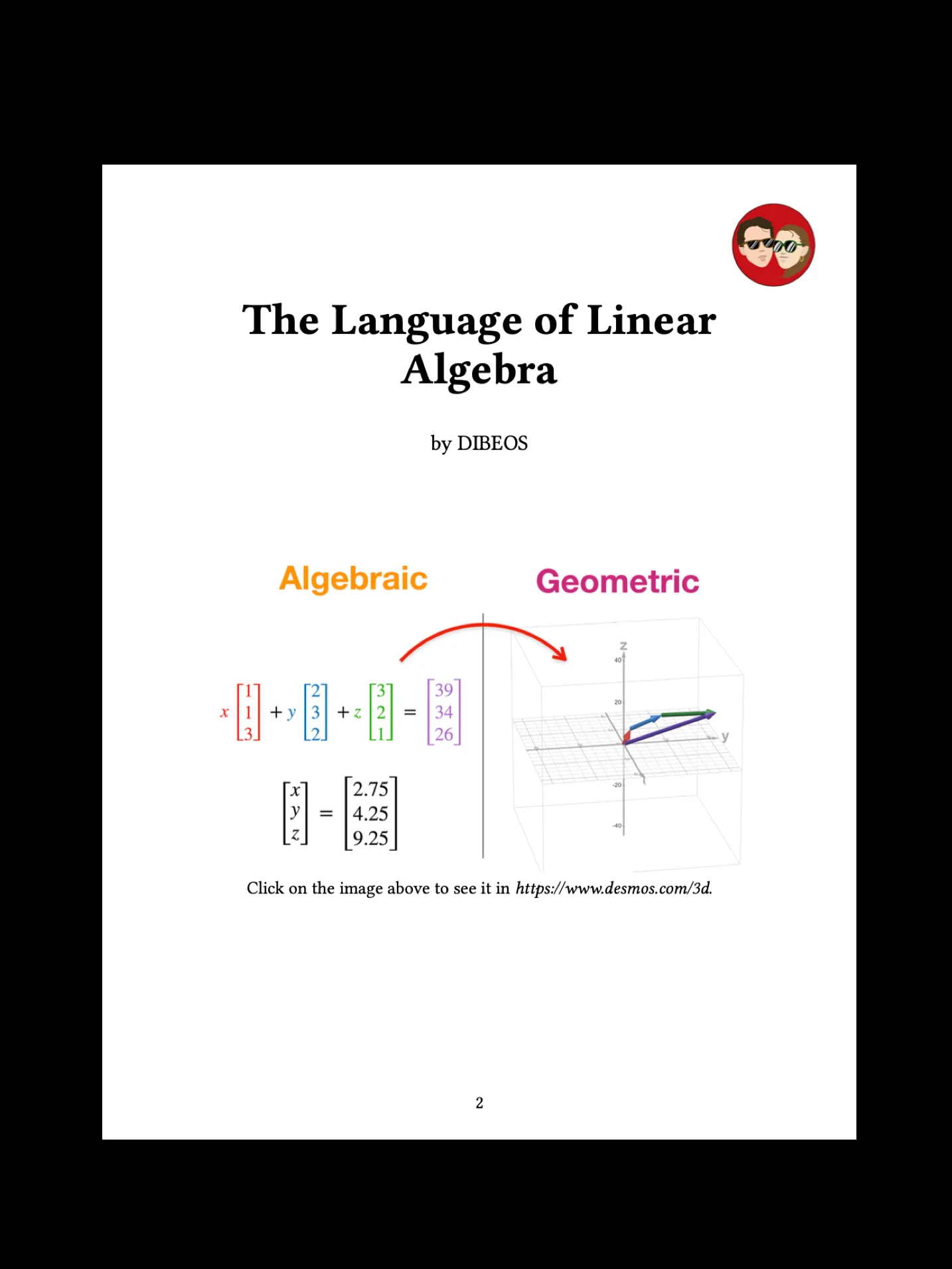 The Language of Linear Algebra product image (2)