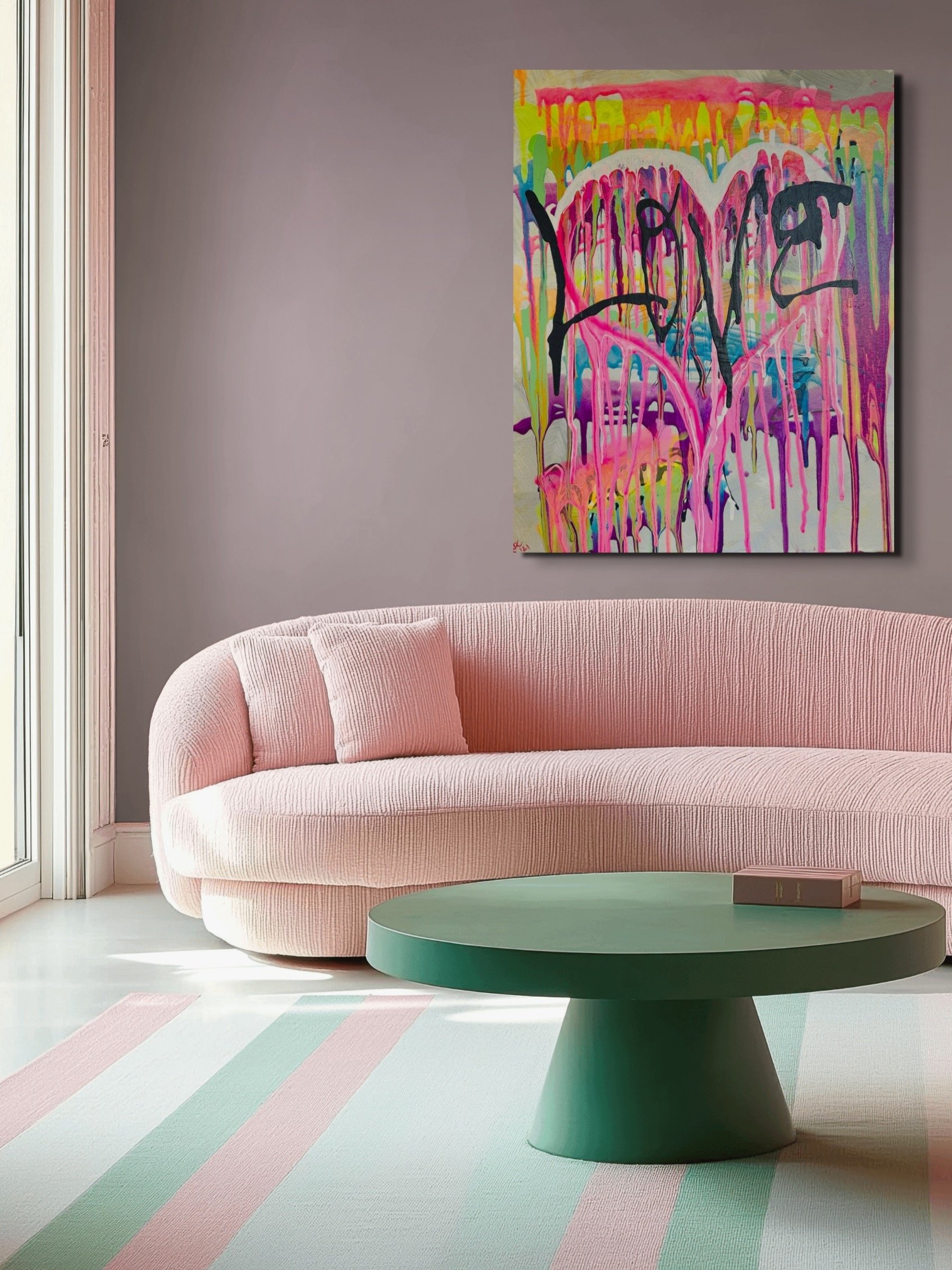 Graffiti Heart Canvas Print product image (1)
