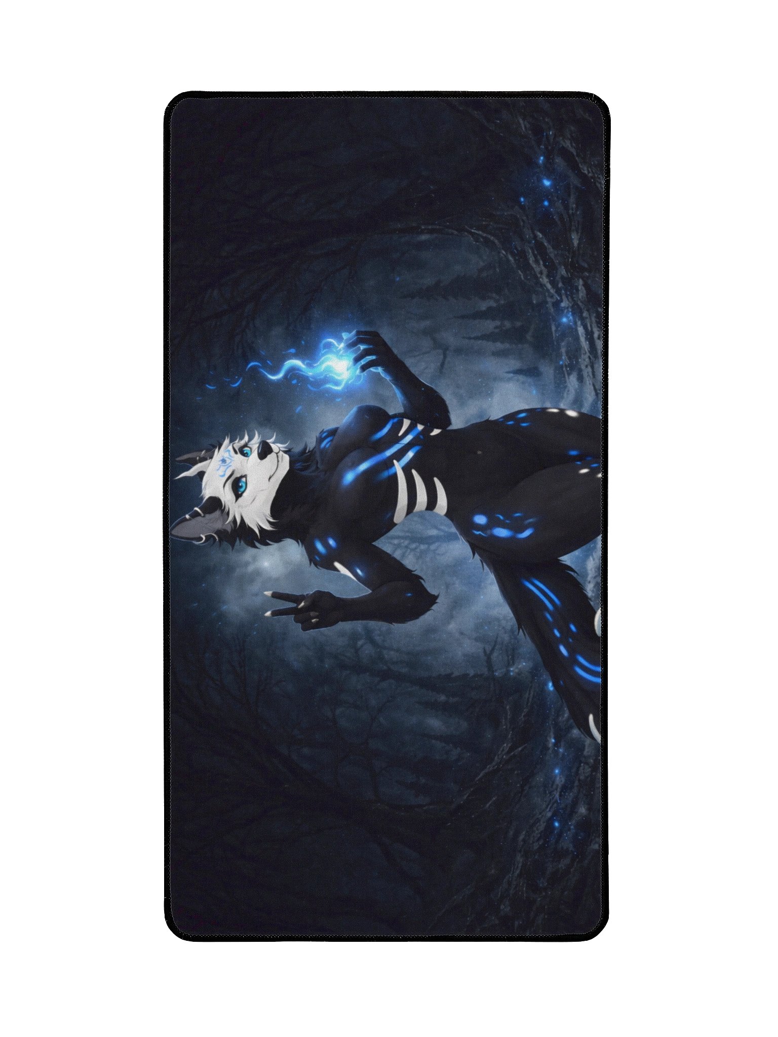 Grim Wolf Moonlight Forest Mousepad product image (2)