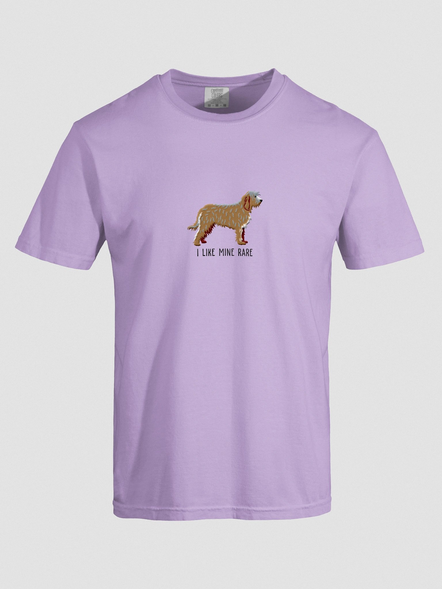 I Like Mine Rare T-Shirt(Embroidered) of an Otterhound(Wheaten) product image (10)