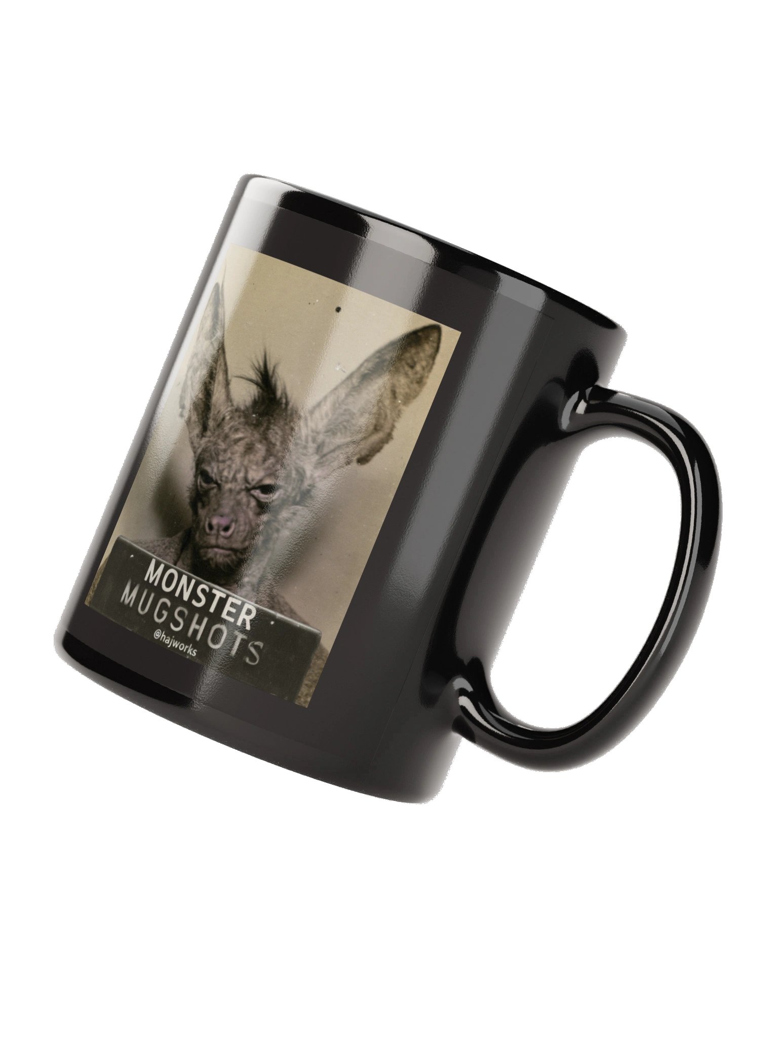 Monster Mugshots No. 006 - Black Ceramic Mug product image (4)