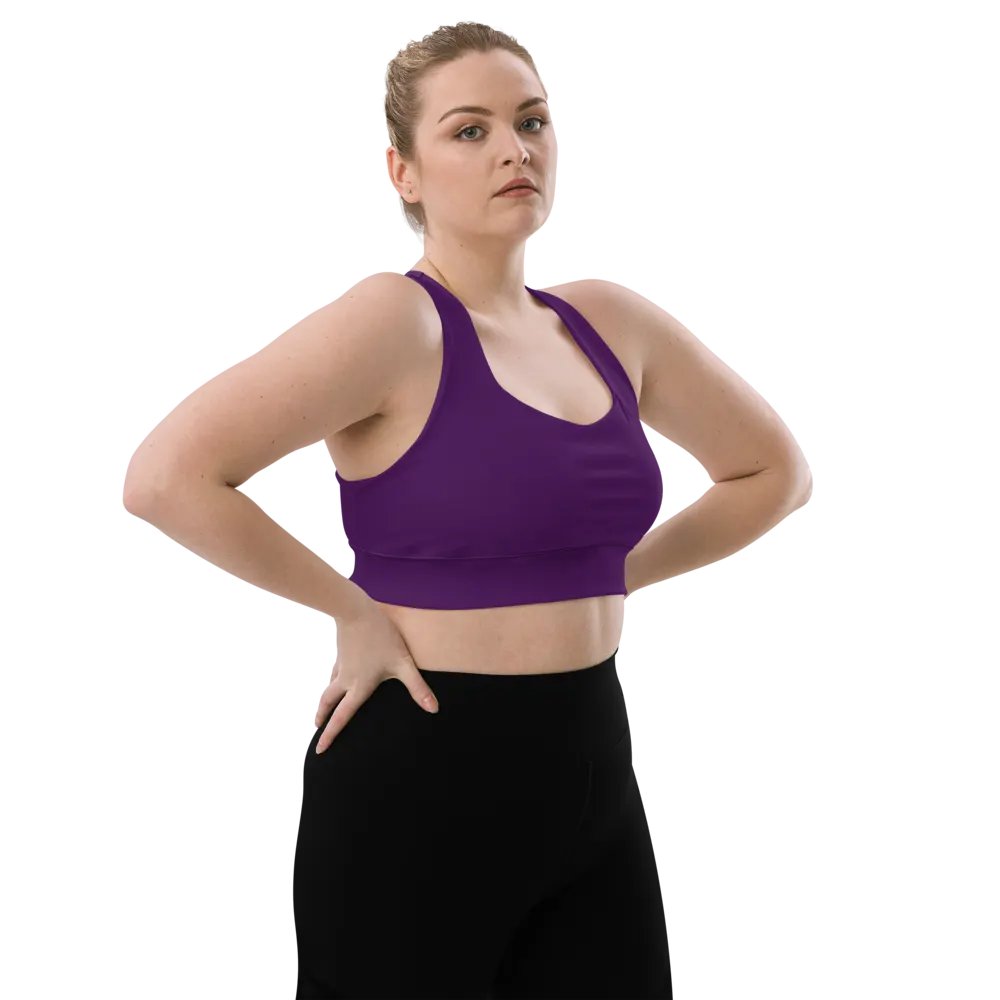 Plum Longline Sports Bra product image (4)