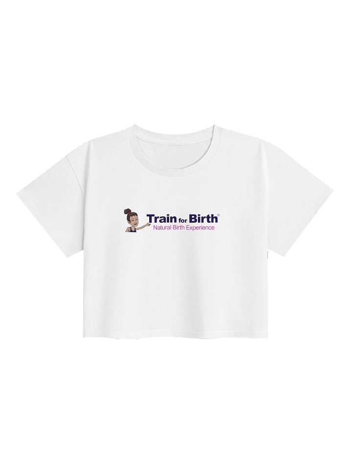 Train for Birth® White Crop Top product image (1)