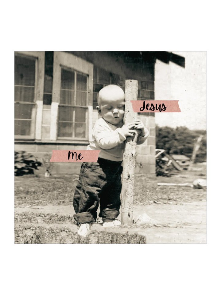Cling to Christ: Square Sticker product image (1)
