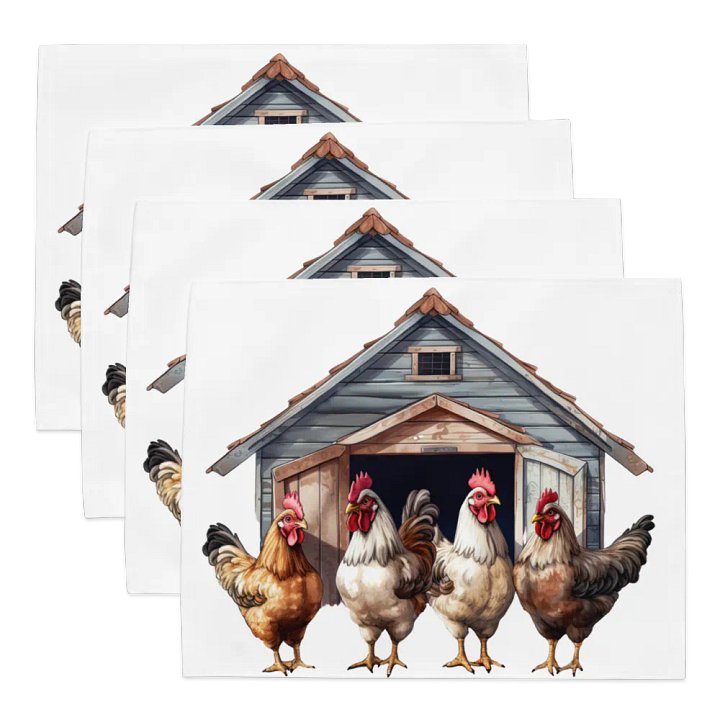 Charming Chickens Placemat Set (4) product image (1)