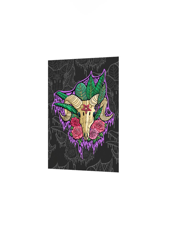Drippy Baphomet Skull OG Poster Print product image (7)