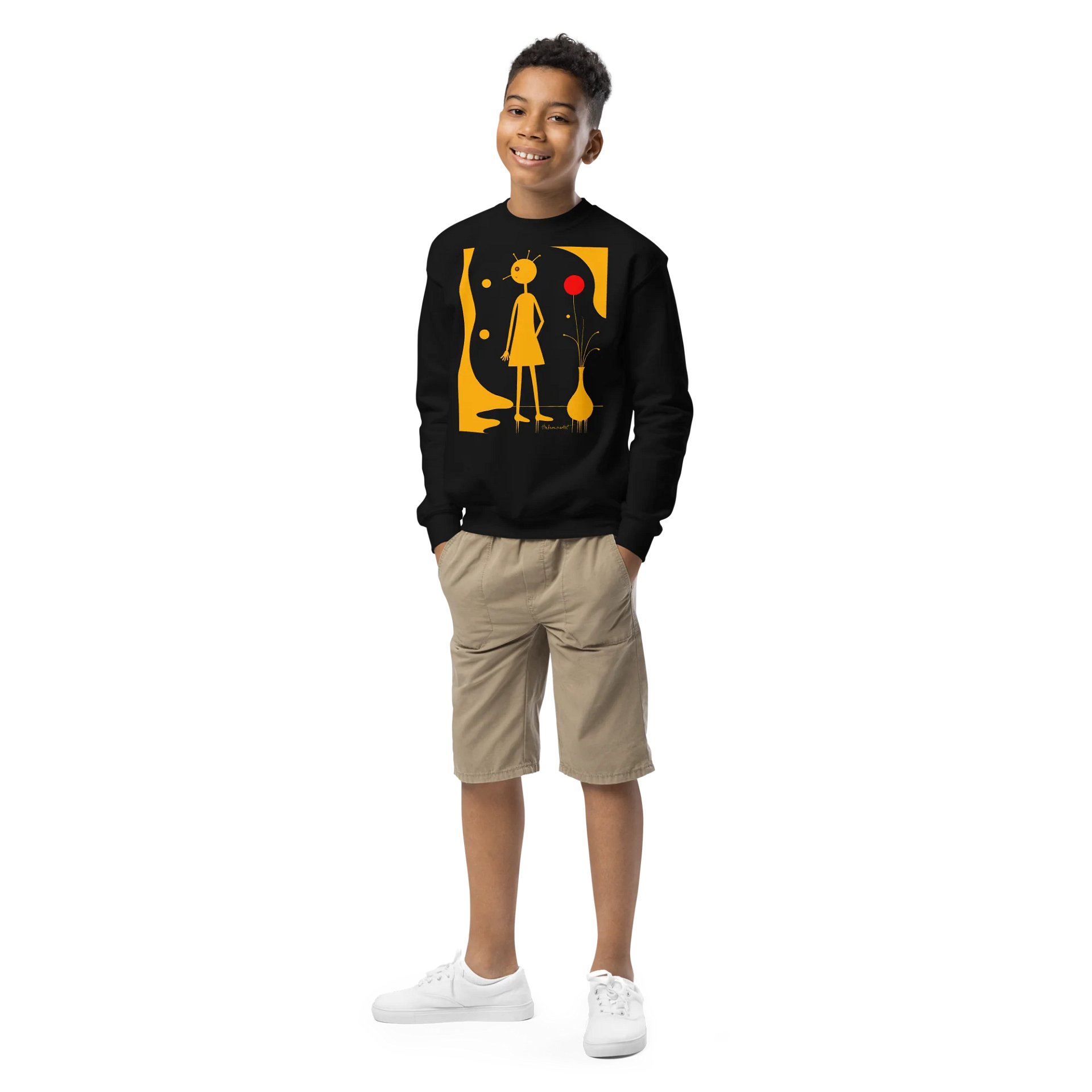 Gildan Youth Crew Neck Sweatshirt product image (1)