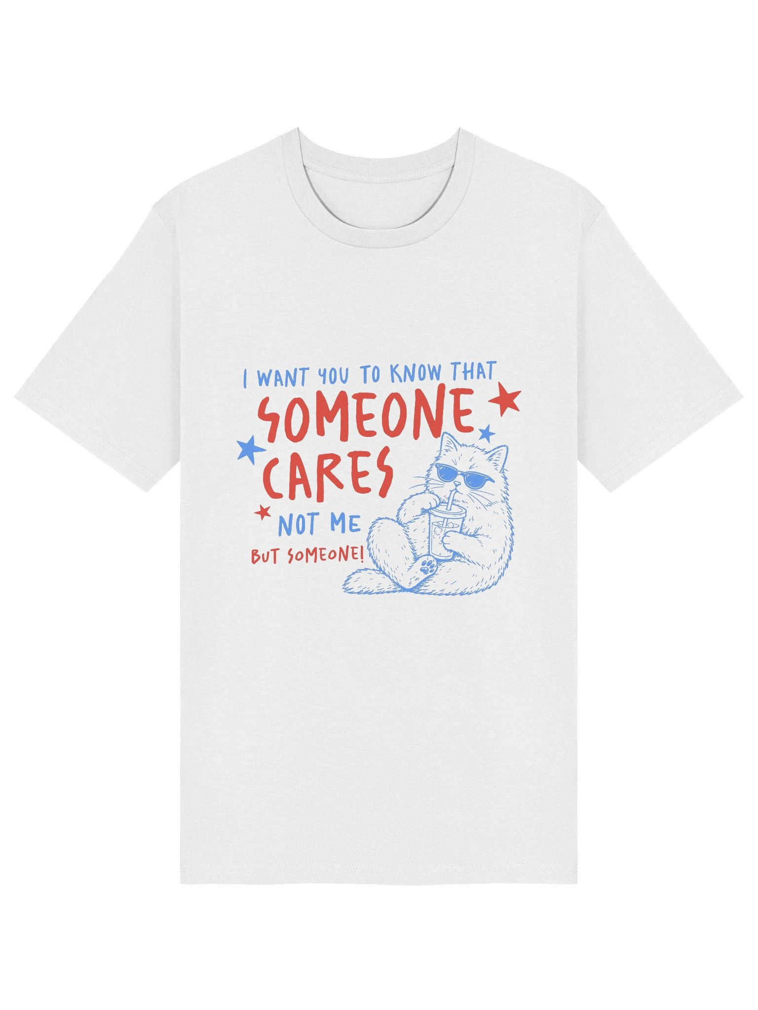 SOMEONE CARES Cat Sunglasses Graphic Tee product image (5)