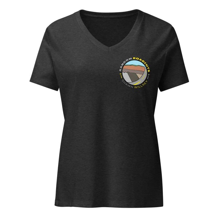 Random Roadcuts Relaxed V-Neck Tee w/small logo product image (1)