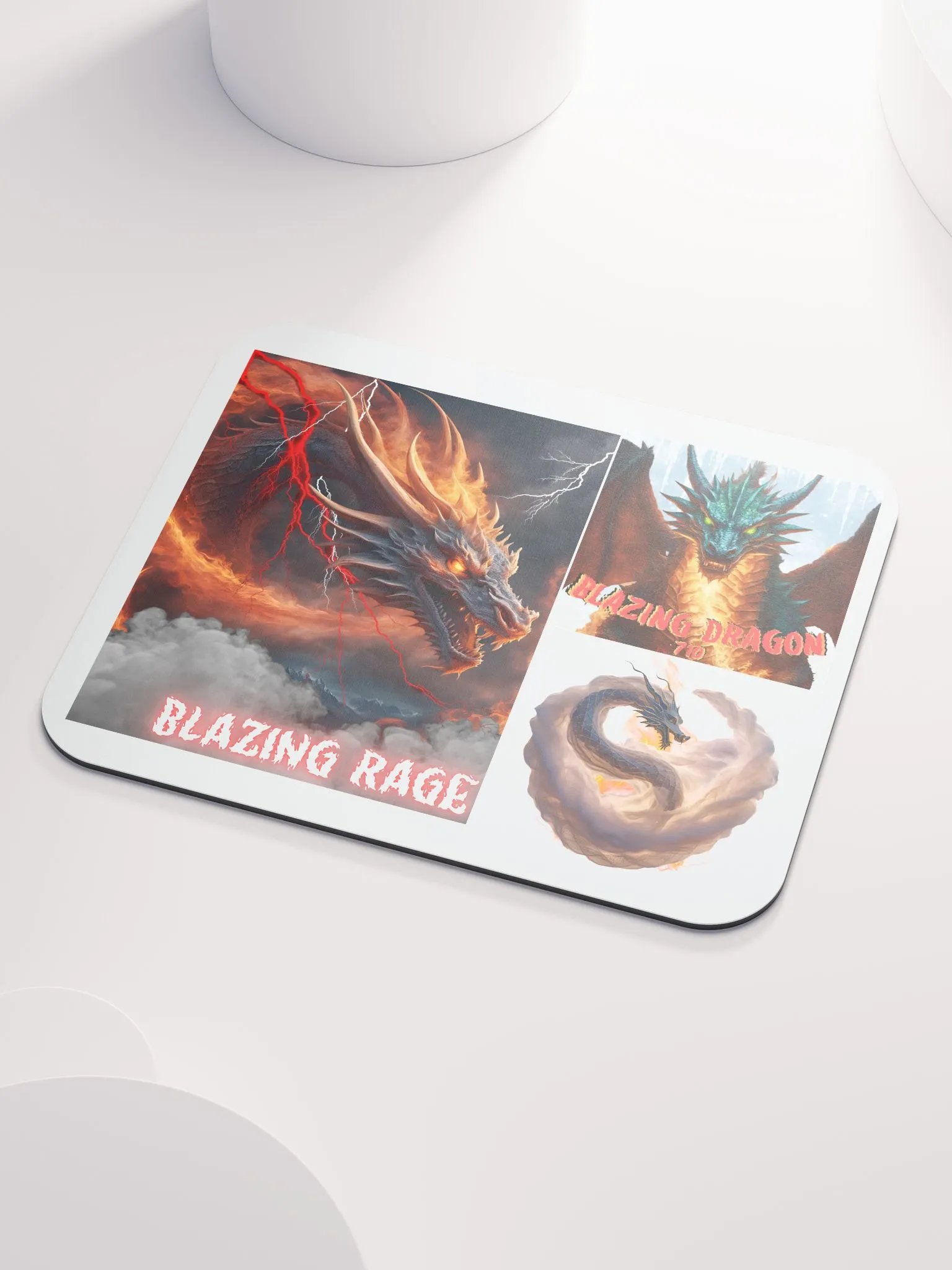 Blazing Dragon mouse pad product image (3)