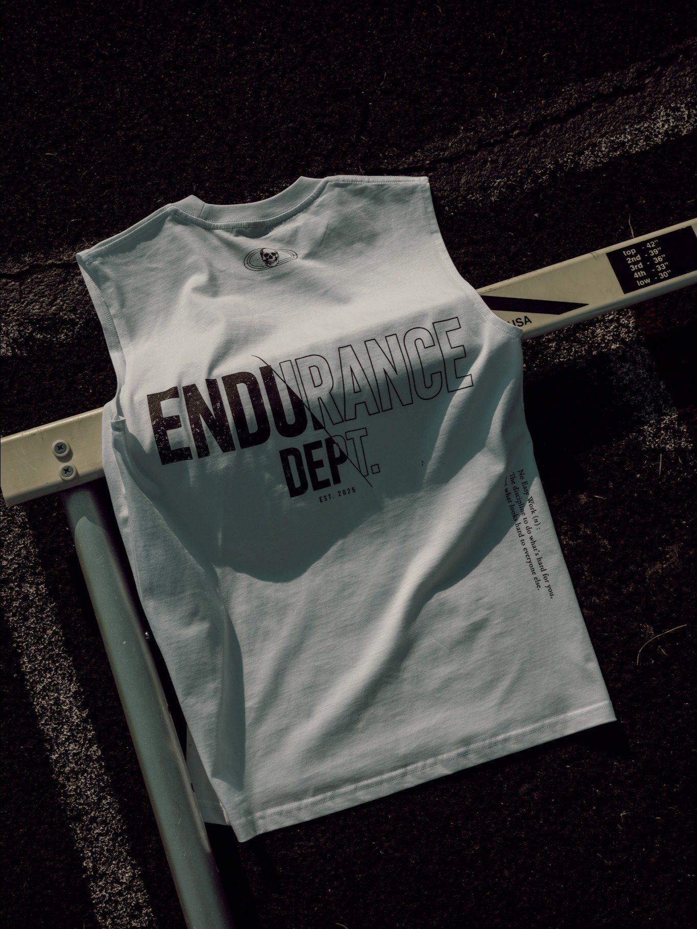 Men's Split Classic Tank | White product image (1)