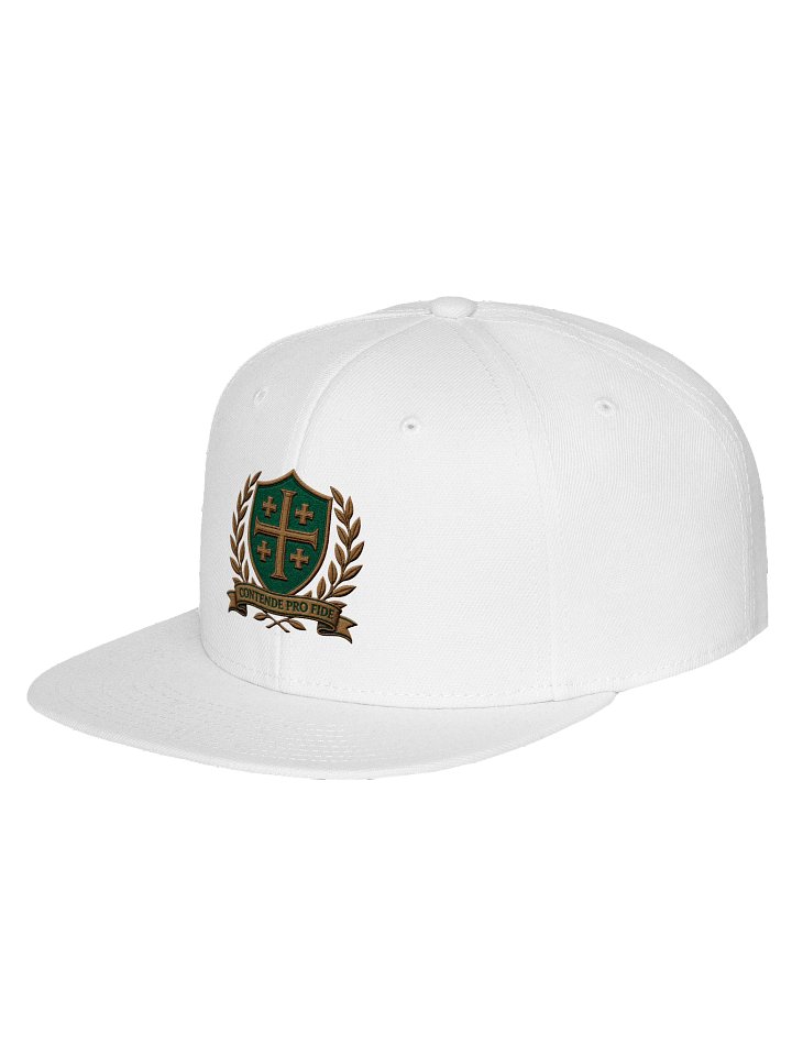 White/Green Contende Pro Fide Emblem Snapback product image (2)
