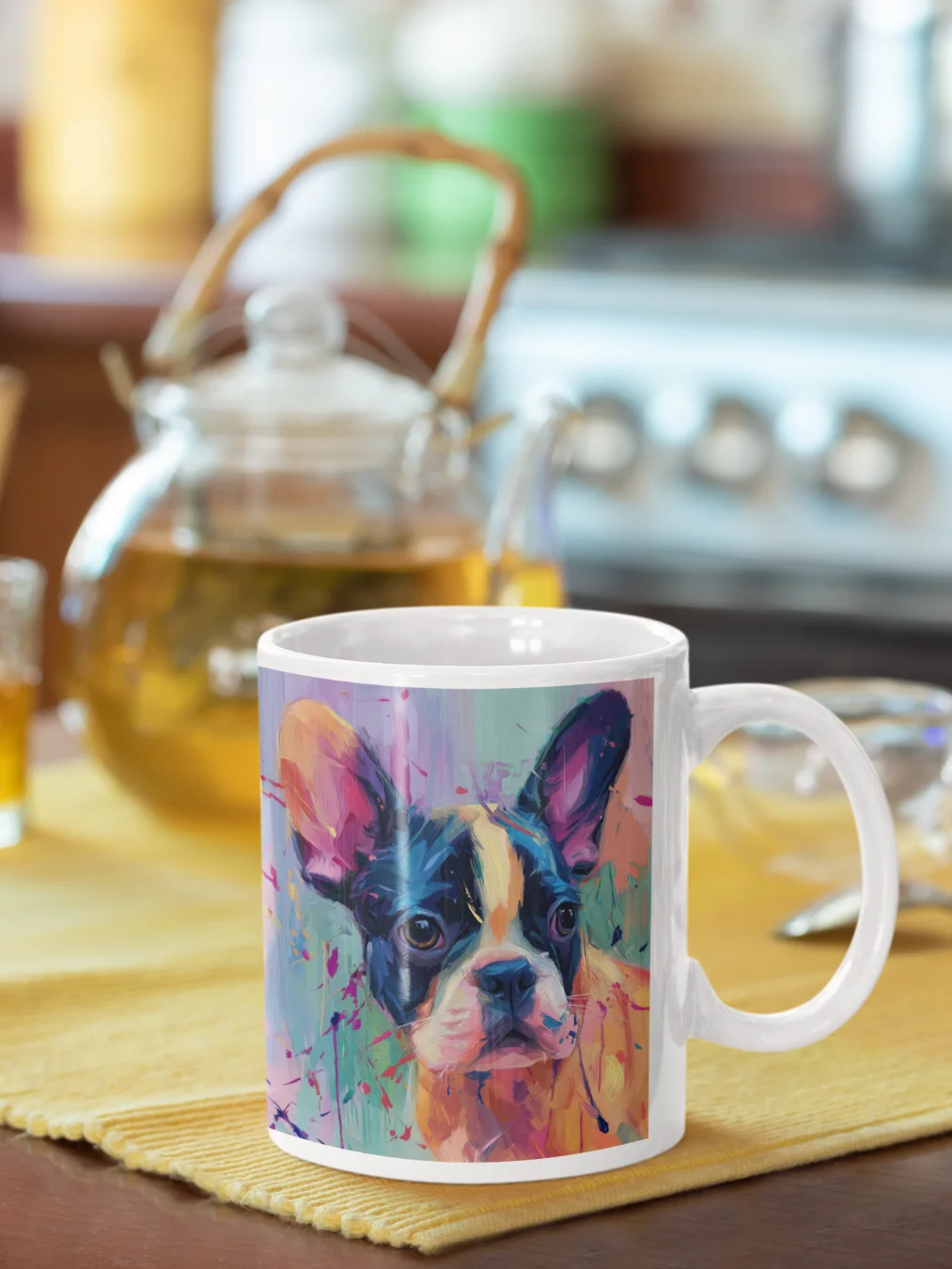 Painterly French Bulldog Mug product image (1)