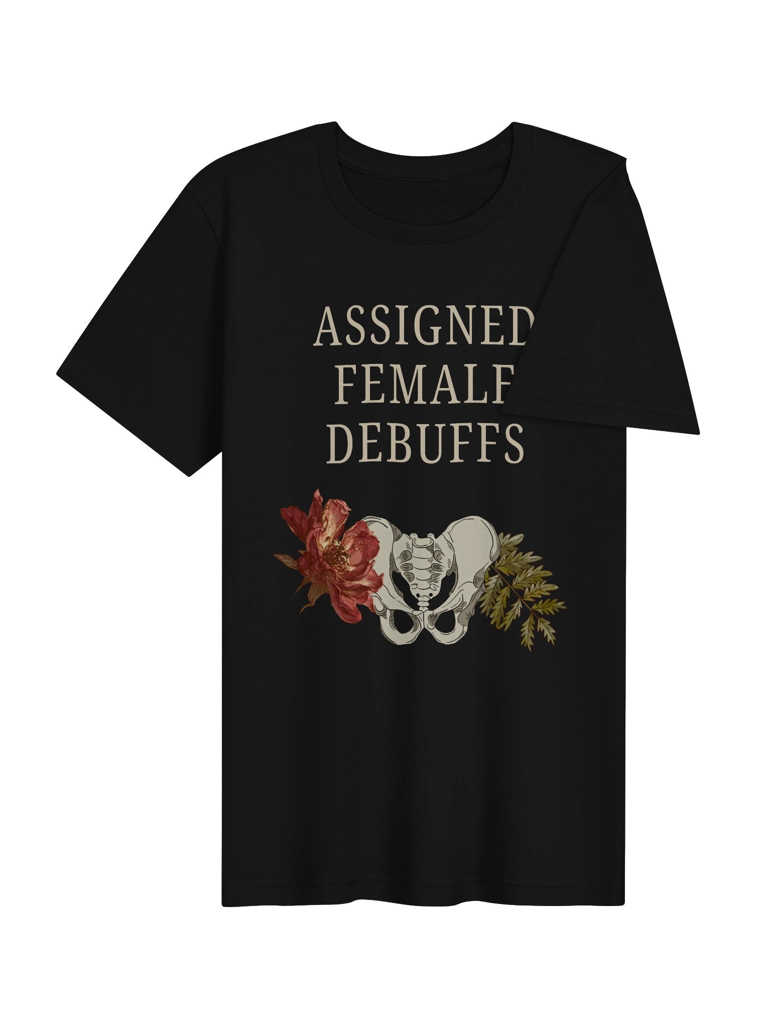 Assigned Female Debuffs Shirt | Endometriosis & Chronic Illness Gamer Tee product image (4)